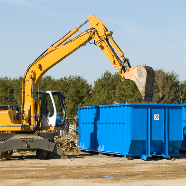 what size residential dumpster rentals are available in Trenton Ohio